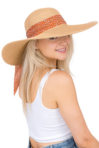 Floppy Brim Paper Straw Sun Hat